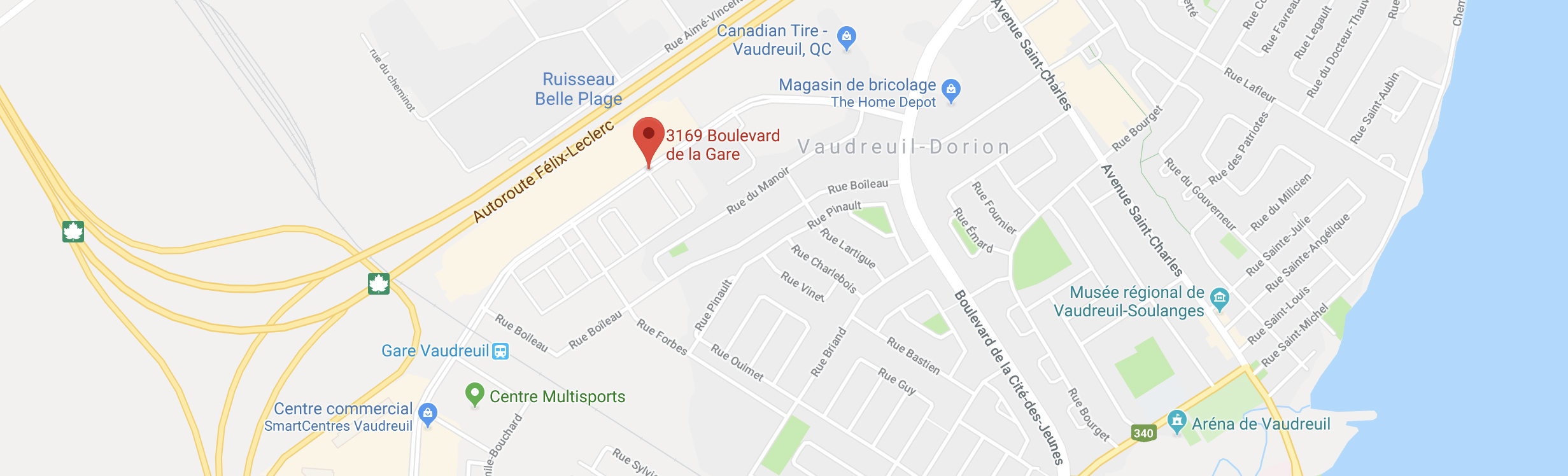 Carte Le Onze de la Gare : 3165 boulevard de la Gare, Vaudreuil-Dorion