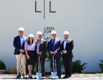 Groundbreaking ceremony of the prestigious residential project Laval-sur-le-lac