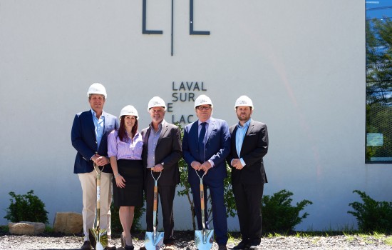 Groundbreaking ceremony of the prestigious residential project Laval-sur-le-lac