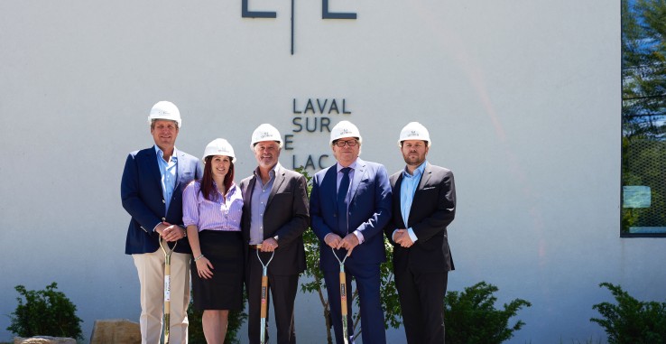 Groundbreaking ceremony of the prestigious residential project Laval-sur-le-lac