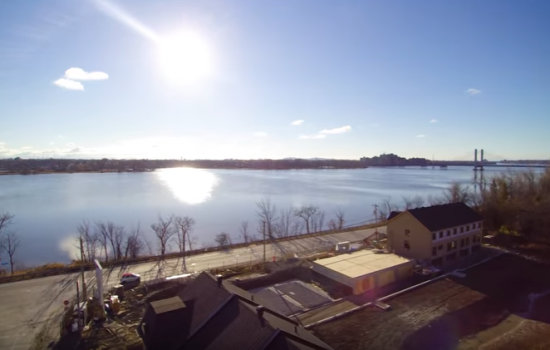 The construction of the Val-des-Ruisseaux townhouses in Duvernay-East, Laval by aerial video.