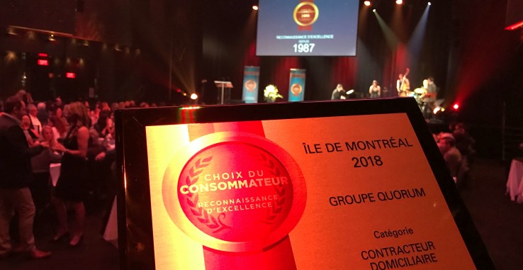 Récipiendaire du Prix Choix du Consommateur – Contracteur domiciliaire